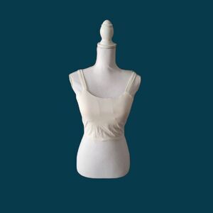 Twist Back Backless Sports Bra Workout Padded Yoga Crop Sz M